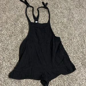 Aerie charcoal grey shortalls